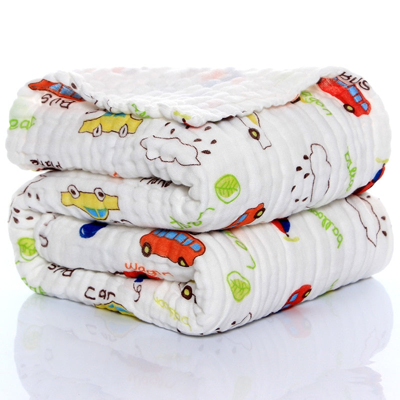 Beautiful Organic Muslin Swaddle Blanket