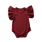 Newborn/Toddler Body Suit with ruffled sleeves