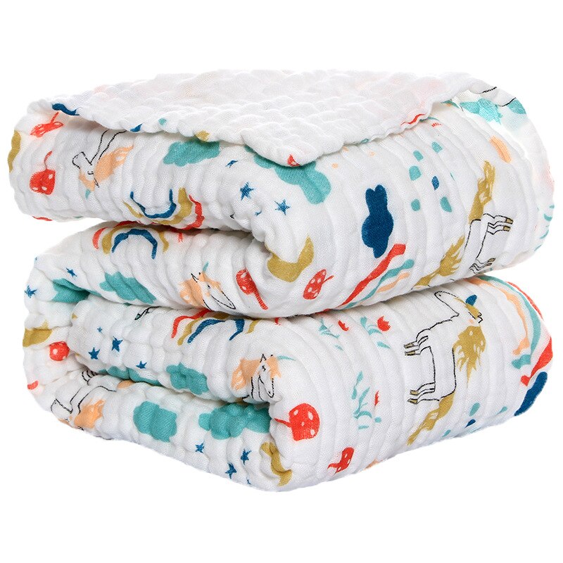 Beautiful Organic Muslin Swaddle Blanket