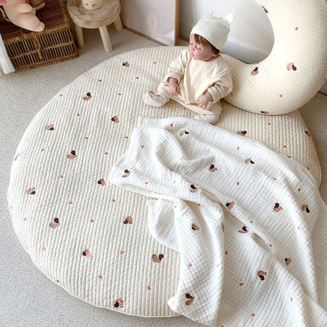 Embroidered Sleep Mat Bear Design