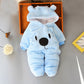 Winter Bear Suit with Baby Footies