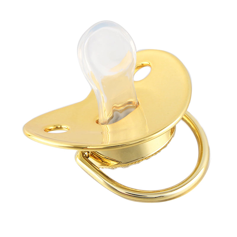 Custom Monogram Gold Paci Pacifier Binkie