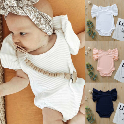 Newborn/Toddler Body Suit with ruffled sleeves