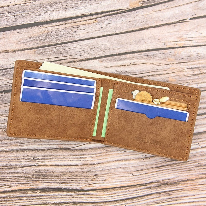 Mens Wallet With Coin Bag